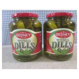 (C-3) 2 Jars of Gedney Whole Dills ...