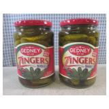 (C-3) 2 Jars of Gedney Zingers Dill...