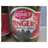 (C-3) 2 Jars of Gedney Zingers Dill...