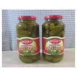 (C-3) 2 Jars of Gedney Kosher Dill ...
