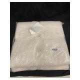 King Size French Linen Box Stitch Quilt - Damaged