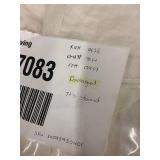 King Size French Linen Box Stitch Quilt - Damaged