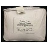 Feather Down Mattress Topper - Full Size with Cotton Shell