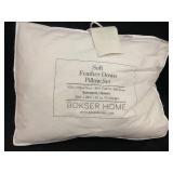 Bokser Home Soft Feather Down Pillow Set - Standard/Queen Size