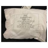 Bokser Home Soft Feather Down Pillow Set - Standard/Queen