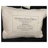 Medium Down Pillow with 100% Cotton Shell 20x28in