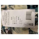 King Size Off-Brand Linen Quilt Set with Shams and Skirt