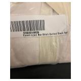 French Linen Box Stitch Quilted Sham Set