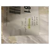 Full Size 100% French Linen Bed Skirt in White