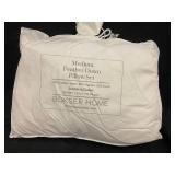 Medium Feather Down Pillow Set - Standard/Queen