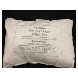 Medium Feather Down Pillow Set - Standard/Queen