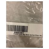 French Linen Box Stitch Quilted Sham Set