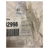 French Linen Twin Bed Skirt with Blue Stains