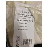 Set of 2 French Linen Curtain Panels