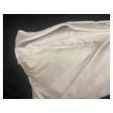 Firm Feather Down Pillow Set with 100% Cotton Shell