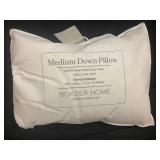Medium Down Pillow with Cotton Shell, Standard/Queen