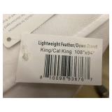King/Cal King Lightweight Feather/Down Duvet