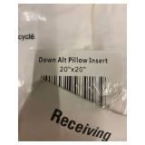 20x20 Down Alternative Pillow Insert
