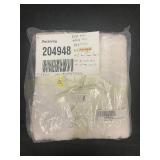 French Linen Box Stitch Quilted Sham Set - King - Cream