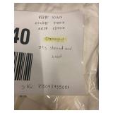 Used 100% French Linen Window Curtain Set - Cream, 50" W x 108" L