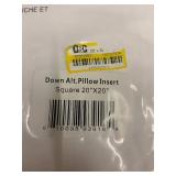 Bokser Home 20x20 Down Alternative Pillow Insert