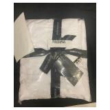 Boxer Home King Size White Sateen Sheet Set