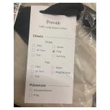 Bokser Home King Size Percale Fitted Sheet in White