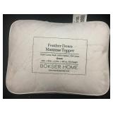 Queen Feather Down Mattress Topper