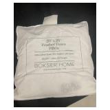 20" x 20" Feather Down Pillow with Cotton Shell