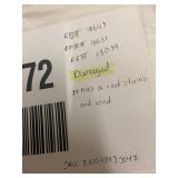 Set of 2 Linen Curtain Panels with Cotton Liner (50in x 84in) - Damaged