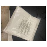 Set of 2 Linen Curtain Panels with Cotton Liner (50in x 84in) - Damaged