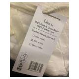 Set of 2 Linen Curtain Panels (50 x 84 in), French Linen and Cotton