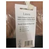 Full/Queen Linen Duvet Cover & Sham Set - Damaged Package