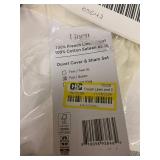 French Linen Cotton Sateen Duvet Cover & Sham Set - Twin/Queen