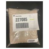 Used French Linen Box Stitch Quilted Sham Set