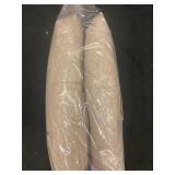 Used French Linen Box Stitch Quilted Sham Set