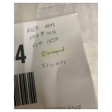 French Linen Box Stitch Quilt - Full/Queen with Minor Dirt Stains