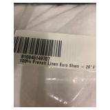 100% French Linen Euro Sham - 26" x 26"