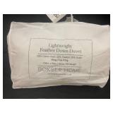 Lightweight Feather Down Duvet for King/Cal King Bed