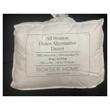 King/Cal King All Season Down Alternative Duvet