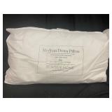 King Medium Down Pillow with Cotton Shell and Duck Down Fill