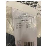 100% French Linen Full Sheet Set with Pillowcase Missing