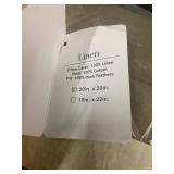 French Linen Decorative Throw Pillow - 20â Moss