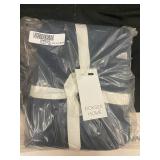 French Linen Box Stitch Quilted Sham Set - Baltic Shade