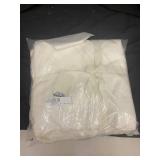 100% French Linen Window Curtain Set - Cream, 50" W x 96" L