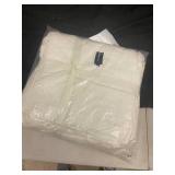 100% French Linen Window Curtain Set - Cream, 50" W x 96" L