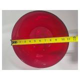 Stunning Ruby Red Large Candy Dish