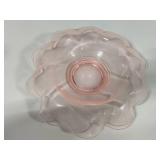 Pink Depression Glass Serving Bowl
