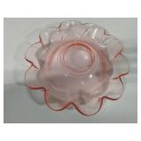 Pink Depression Glass Serving Bowl