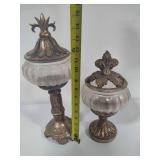 Crackle Glass Candle Holders